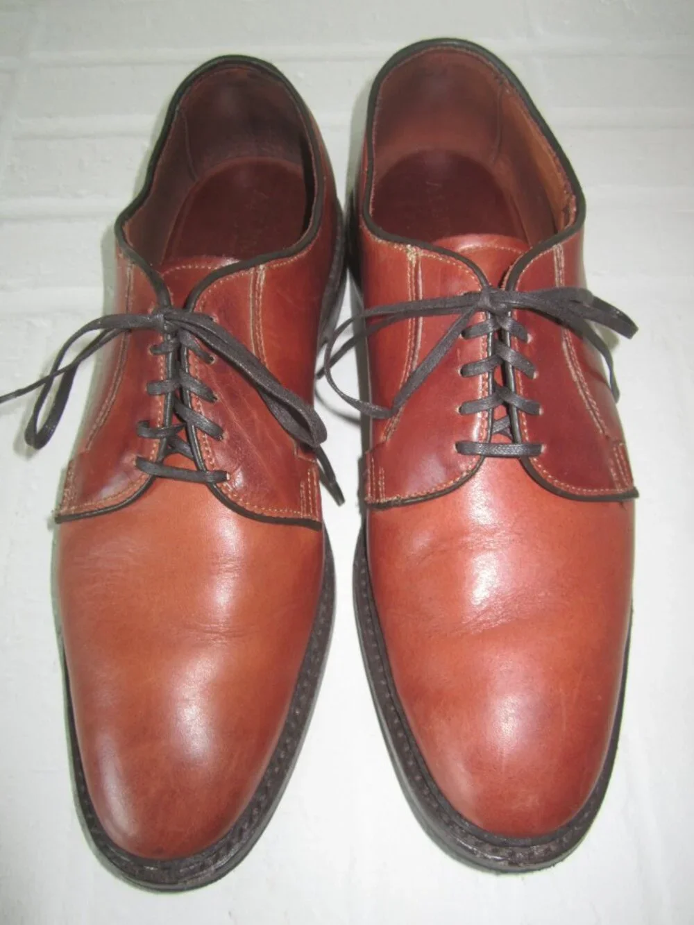 ALLEN EDMONDS THE BADLANDS Brown Leather Derby Shoes 8091 Men’s 9 D